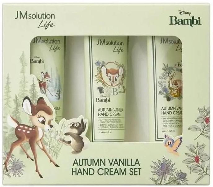 Набор кремов для рук JMsolution Life Disney Autumn Vanilla Hand Cream Set Ванильная осень 3х50 мл