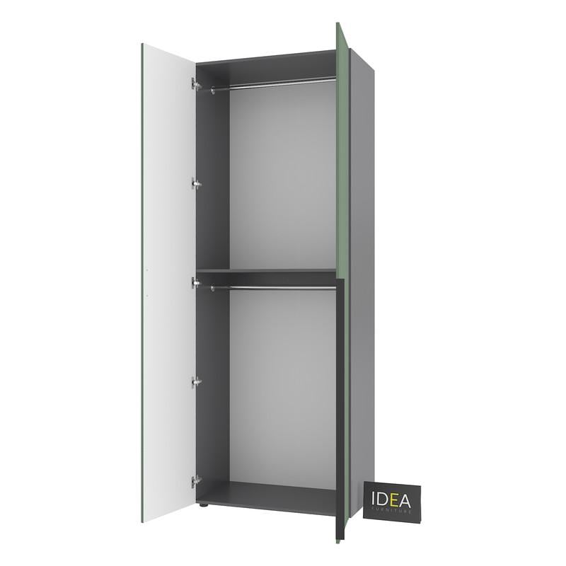 Шафа для одягу Idea С-7.1 з двома штангами Антрацитовий/Камуфляж (1810) - фото 4 Шафа для одягу Idea С-7.1 з двома штангами Антрацитовий/Камуфляж (1810) - фото 4