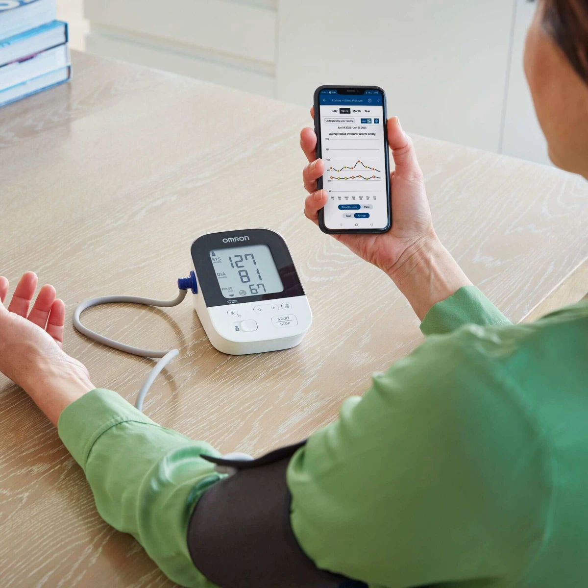 Тонометр автоматический OMRON M4 CONNECT AFib (6130) - фото 3