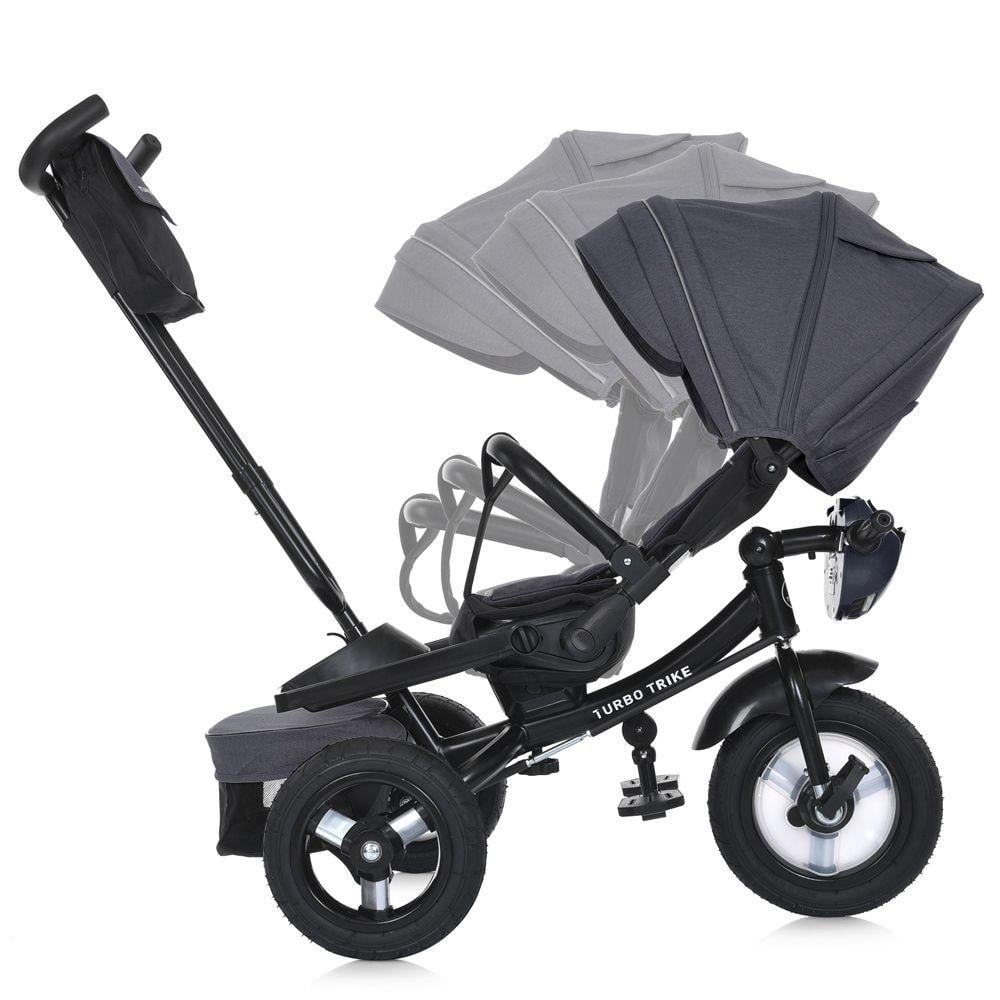 Детский велосипед трехколесный Turbo Trike MT 1007 резиновые колеса Графитовый (723286208) - фото 3 Детский велосипед трехколесный Turbo Trike MT 1007 резиновые колеса Графитовый (723286208) - фото 3