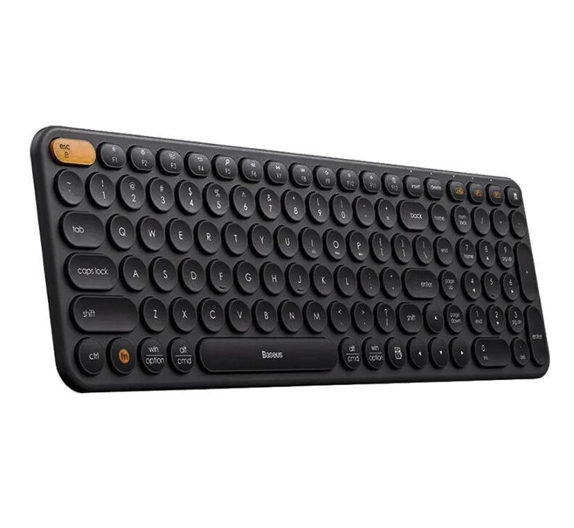 Клавиатура BASEUS K01B Wireless Tri-Mode Keyboard 2,4G/BT1/BT2 2xAAA Battery 84 клавиши Black (582505)