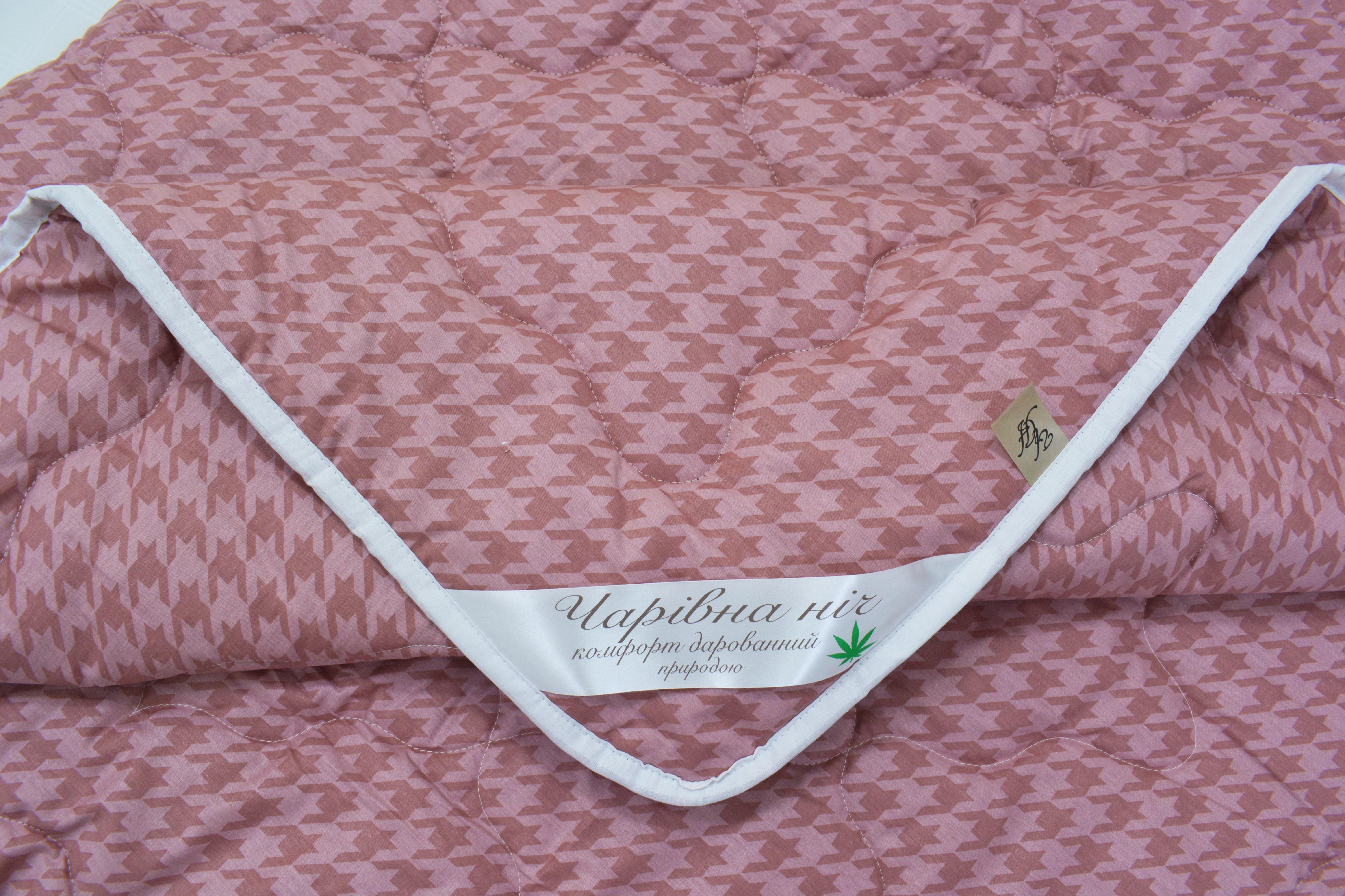 Одеяло конопляное Чарівна ніч Пье-де-пуль летнее сатин 200x210 см (24876940) - фото 3