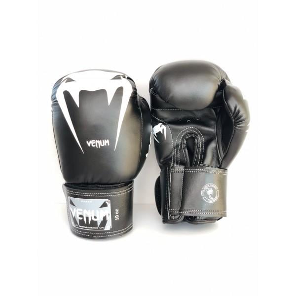 Боксерские перчатки Lev Sport VENUM стрейч р. 10 Черный/Белый (8585053829384)