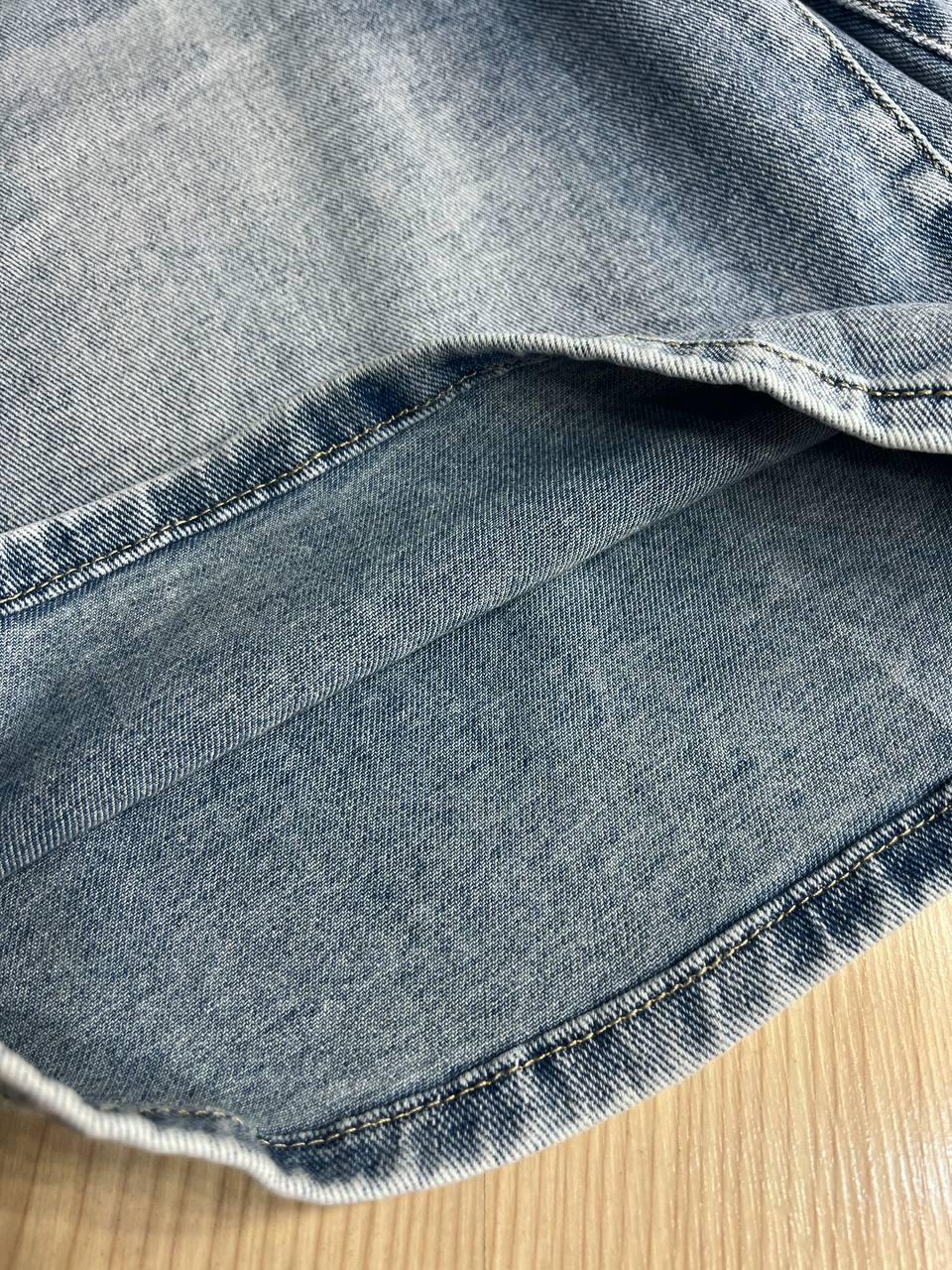 Шорты женские джинсовые Liana 4-011 бермуды широкие длина до колен пояс веревка стрейчевые р. 26 Голубой (3929) - фото 7 Шорты женские джинсовые Liana 4-011 бермуды широкие длина до колен пояс веревка стрейчевые р. 26 Голубой (3929) - фото 7