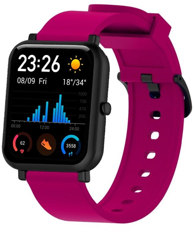 Ремінець силіконовий Like для Amazfit GTS Rose Red (13176-01)