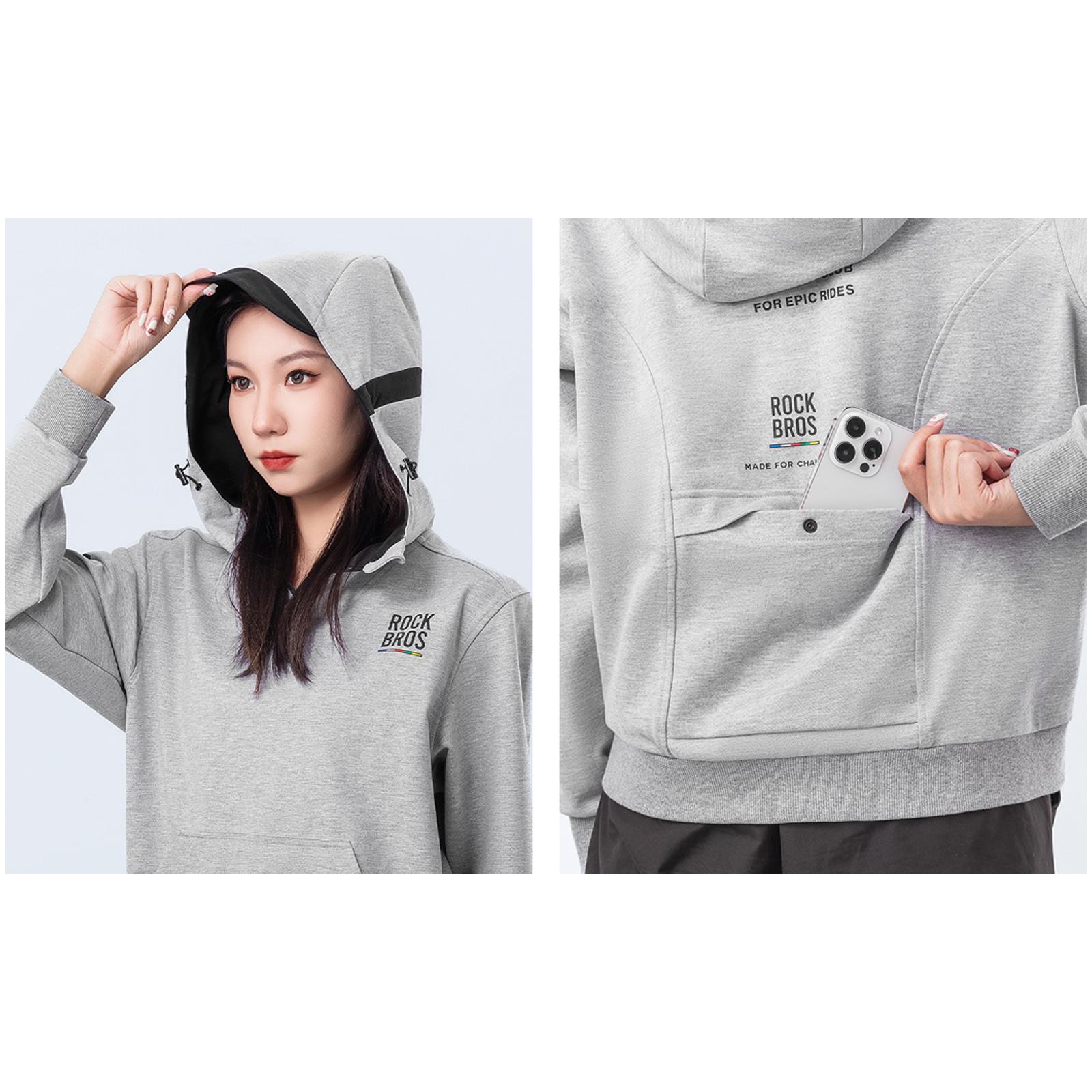 Худі з капюшоном унісекс ROCKBROS Road to Sky L Сірий (RB-LKW8002-6061) - фото 10 Худі з капюшоном унісекс ROCKBROS Road to Sky L Сірий (RB-LKW8002-6061) - фото 10