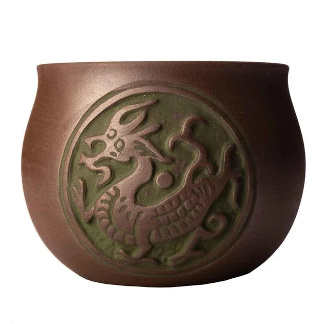 Пиала глиняная Дракон 90 мл Коричневый (OS-TC063) - фото 2 Пиала глиняная Дракон 90 мл Коричневый (OS-TC063) - фото 2