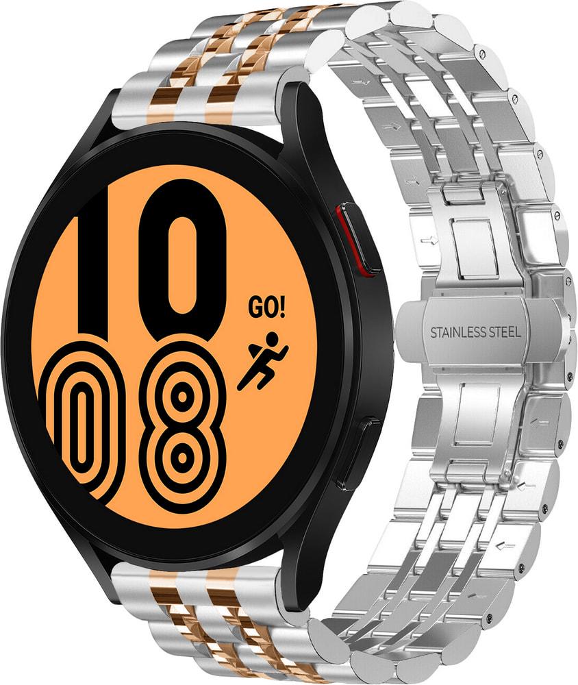 Браслет металевий Spinye Line для Galaxy Watch 4 44 мм Silver Rose (29023-68)