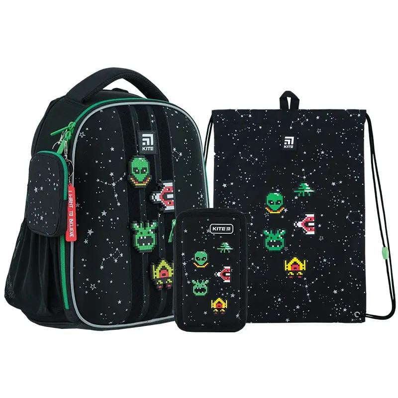 Шкільний рюкзак KITE SET K24-555S-7 UFO з пеналом та сумкою для взуття (994210)