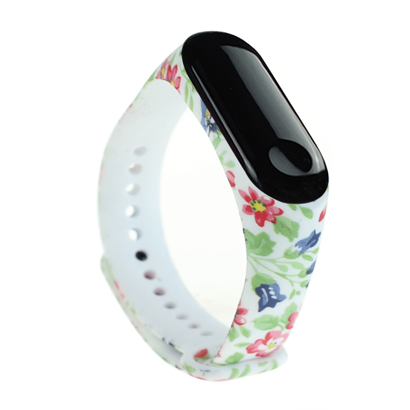 Ремешок MRK Spring flowers для фитнес браслета Xiaomi Mi Band 4/3 силиконовый