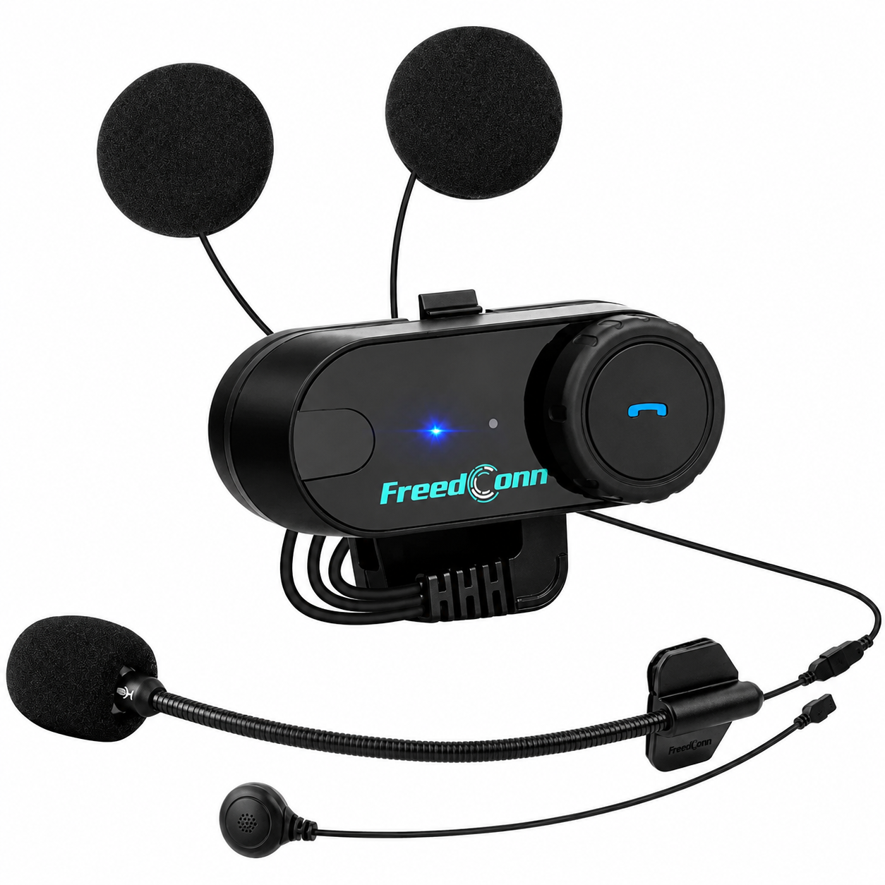 Мото-гарнітура для шолома FreedConn T-Com VB Bluetooth Чорний (35130430)