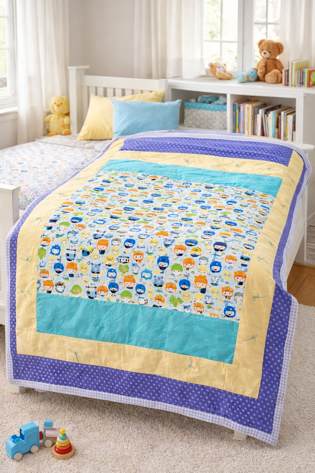 Покривало печворк ручної роботи 150х200 см Дитячі мрії Покривало печворк ручної роботи 150х200 см Дитячі мрії