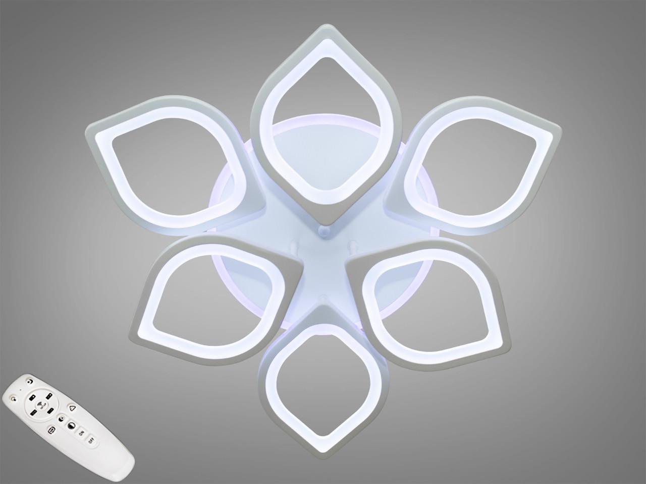 Люстра потолочная с димером LED S8073/3+3WH 3col dim (2437599822)