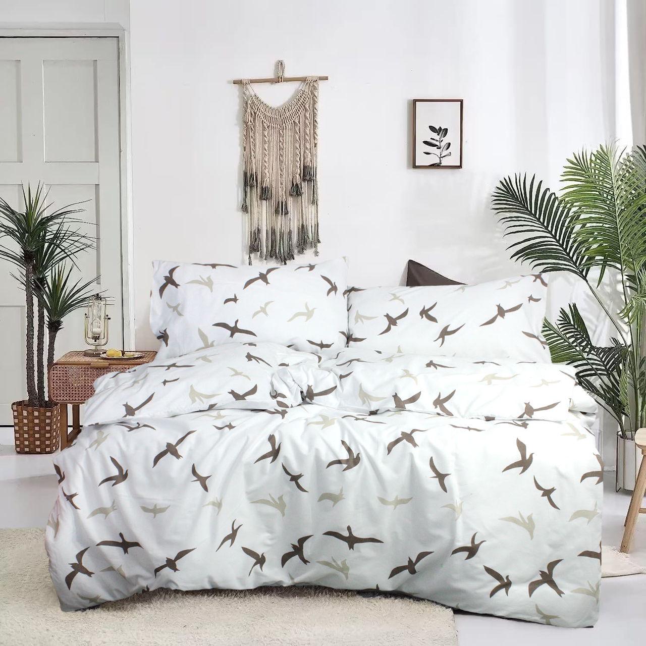 Пододеяльник З0112 220х240 см Белый/Коричневый (162767)