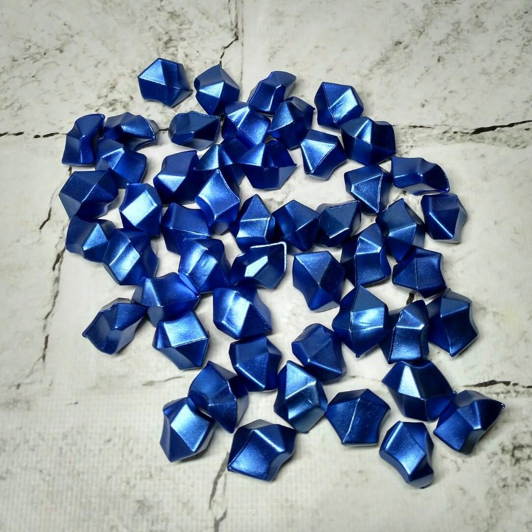 Кристаллы декоративные акрил Лед колотый перламутр 2,2х1,8 см 50 шт. Синий (3006-5)