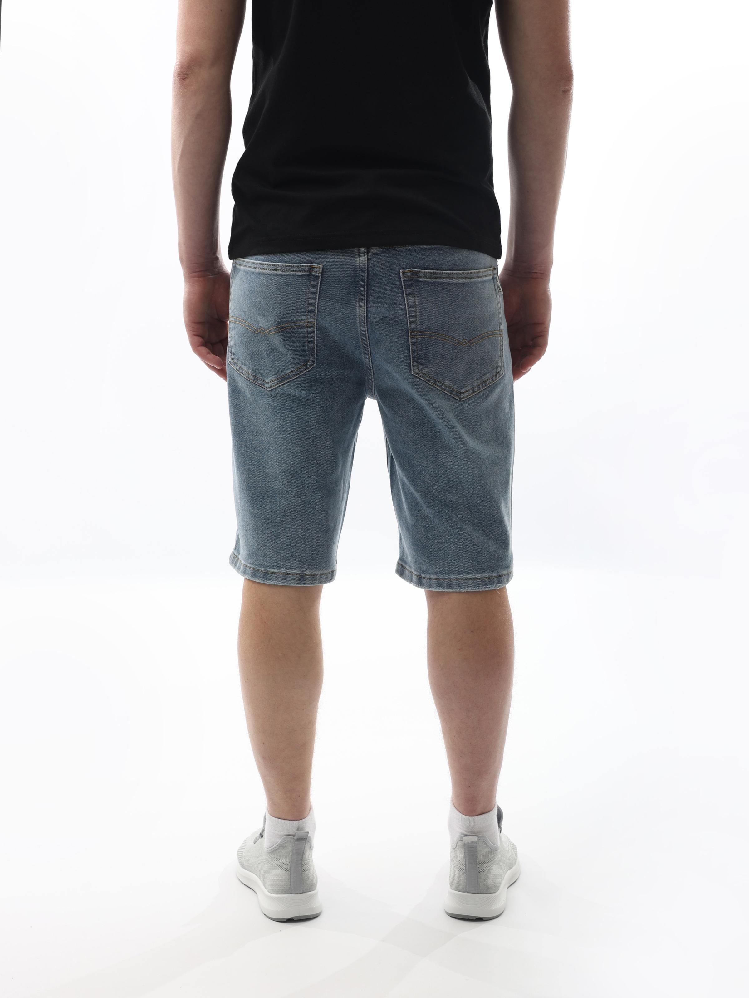 Шорти джинсові чоловічі est. 1991 р. 33 Блакитний (277899-33) - фото 3