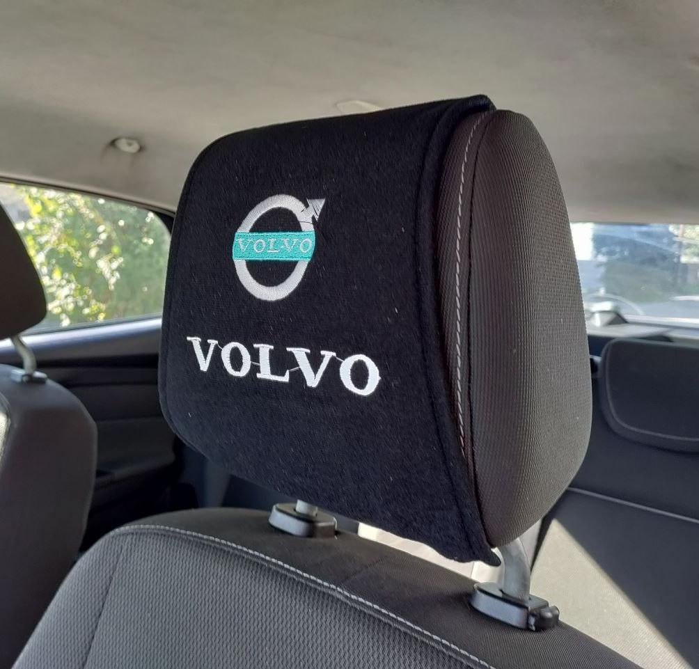 Чехол на подголовник с логотипом Volvo 2 шт. (1989354605)