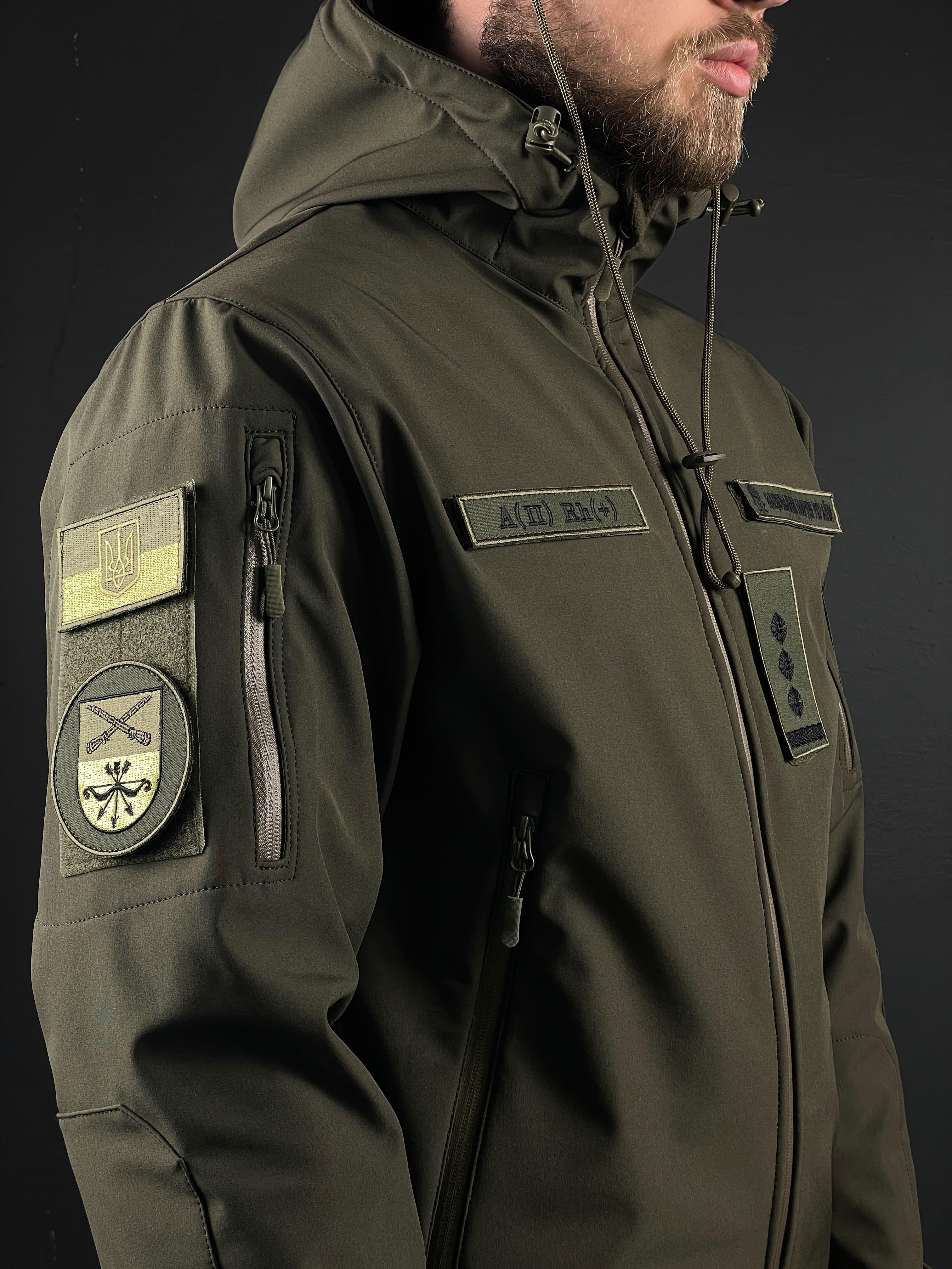 Куртка военная COOPERR Soft Shell II L Олива (KUR-1.3.L) - фото 4