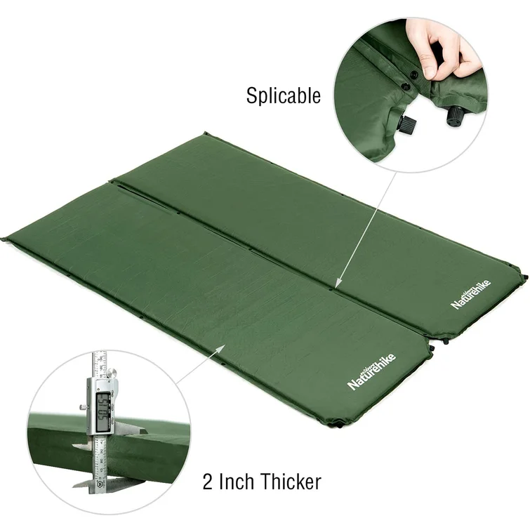Самонадувной коврик Naturehike D03 NH20DZ003 Army Green (6927595773680) - фото 5