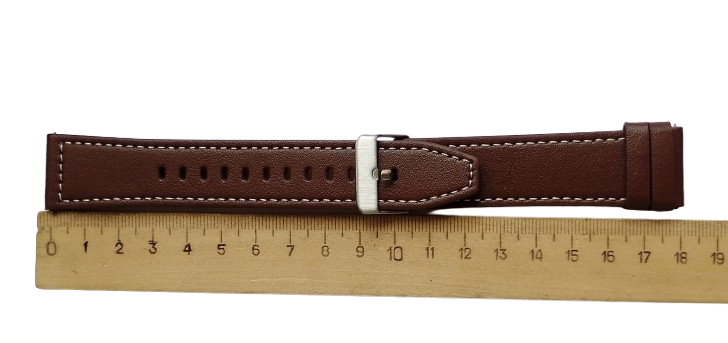 Ремешок для часов экокожи 22х180 мм Темно-коричневый (3185) - фото 3 Ремешок для часов экокожи 22х180 мм Темно-коричневый (3185) - фото 3