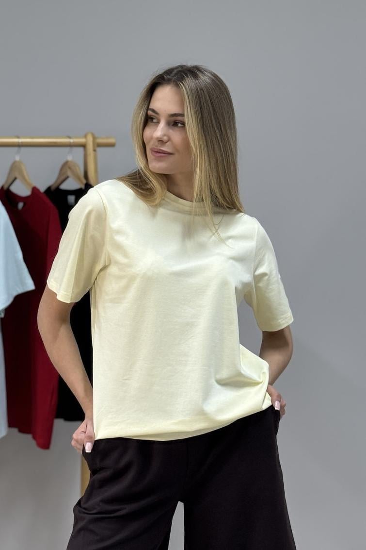 Футболка женская М186 XXL Светло-лимонная (943-1-64)