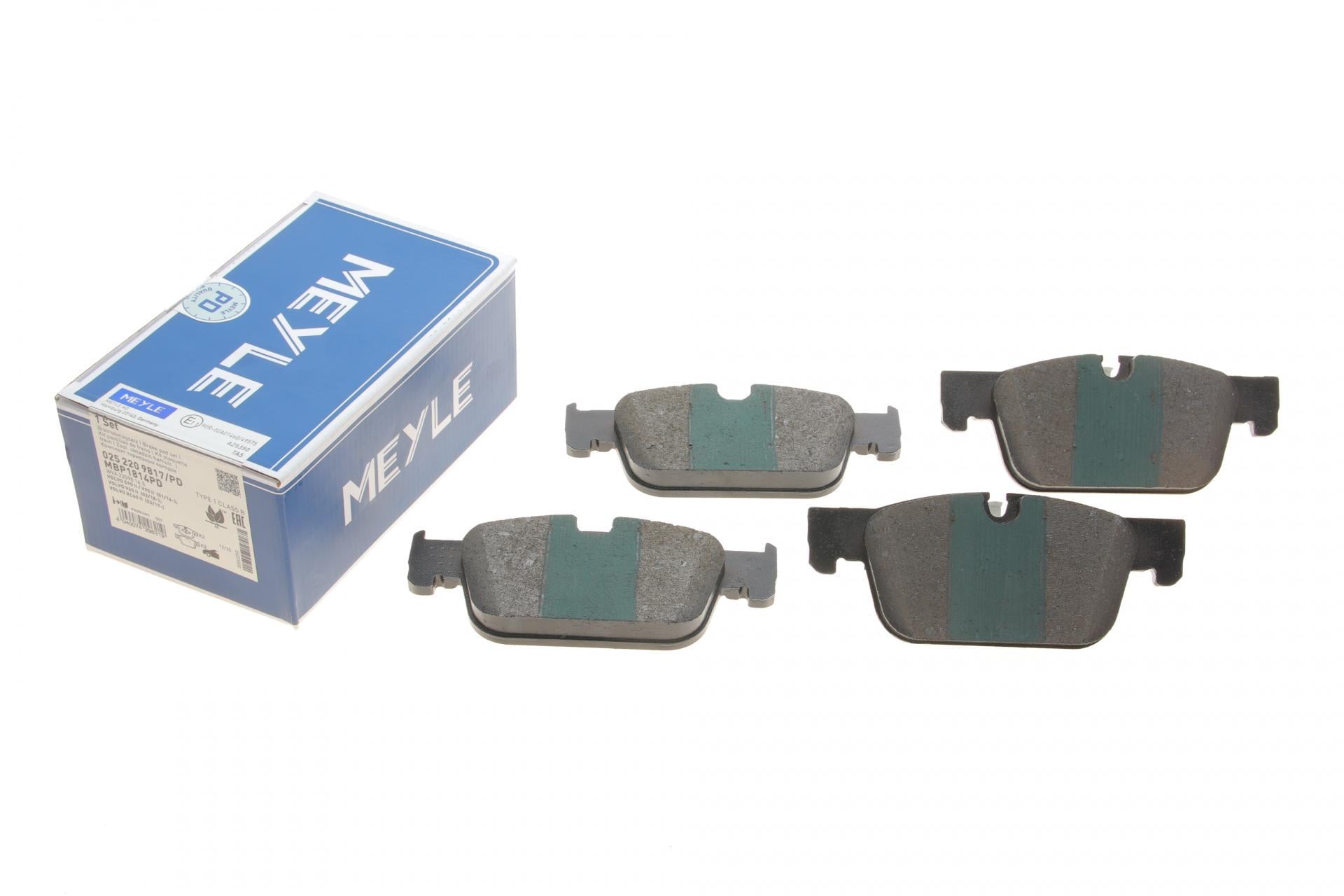 Колодки тормозные передние Meyle 025 220 9817/PD Volvo S60 III/S90 II/V60 II/XC60 II 16-