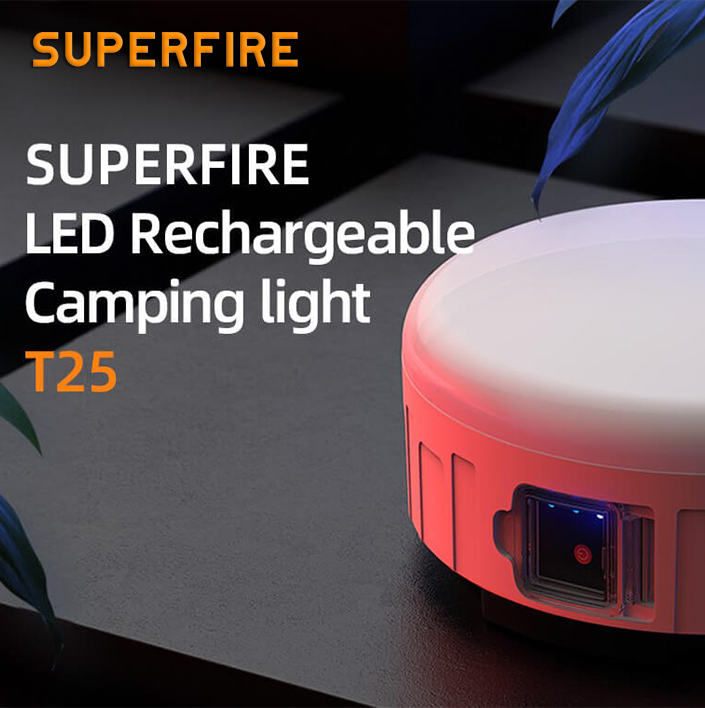 Фонарь кемпинговый SuperFire аккумуляторный 400 Lm IP42 (T25) - фото 2