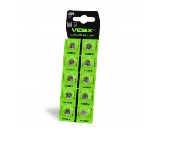 Батарейка часовая Videx AG 6/LR921 Blister Card 10 шт. (2362558672)
