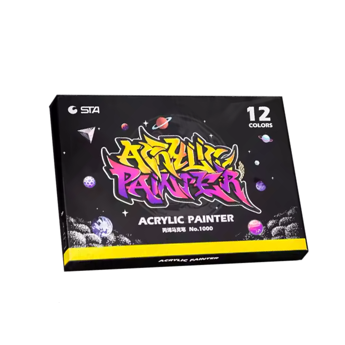 Набір маркерів для малювання акрилових 12 кольорів