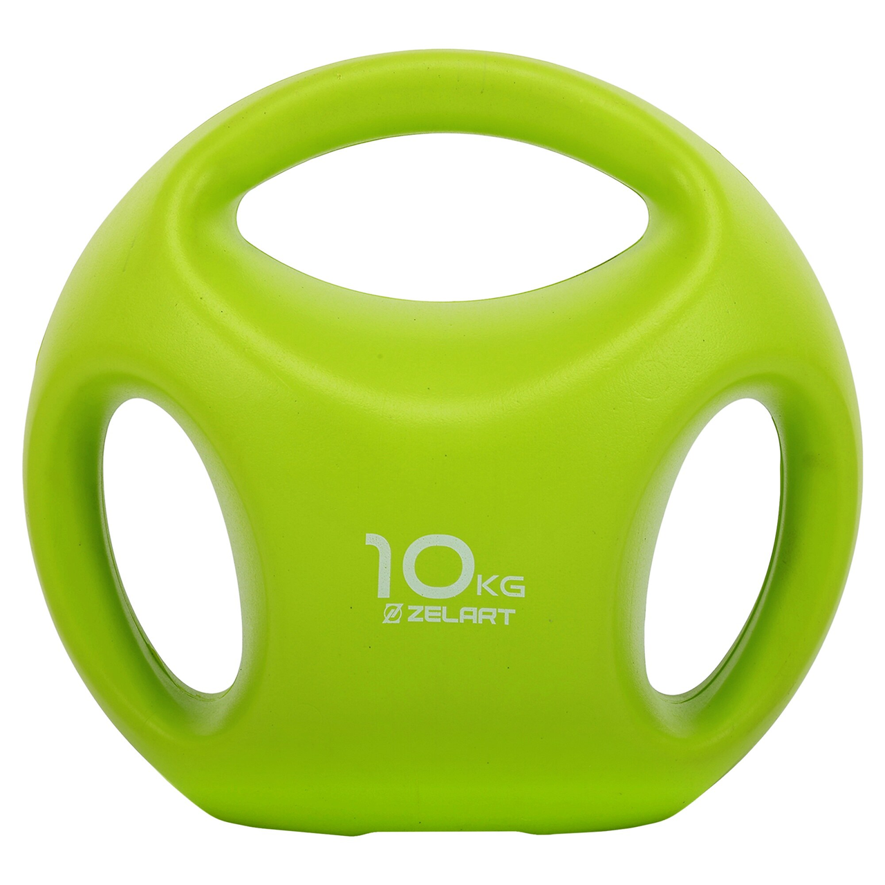 Гиря цельная  Zelart TA-2670-10 пластиковая PE с тройным хватом 10 кг (MD2223)