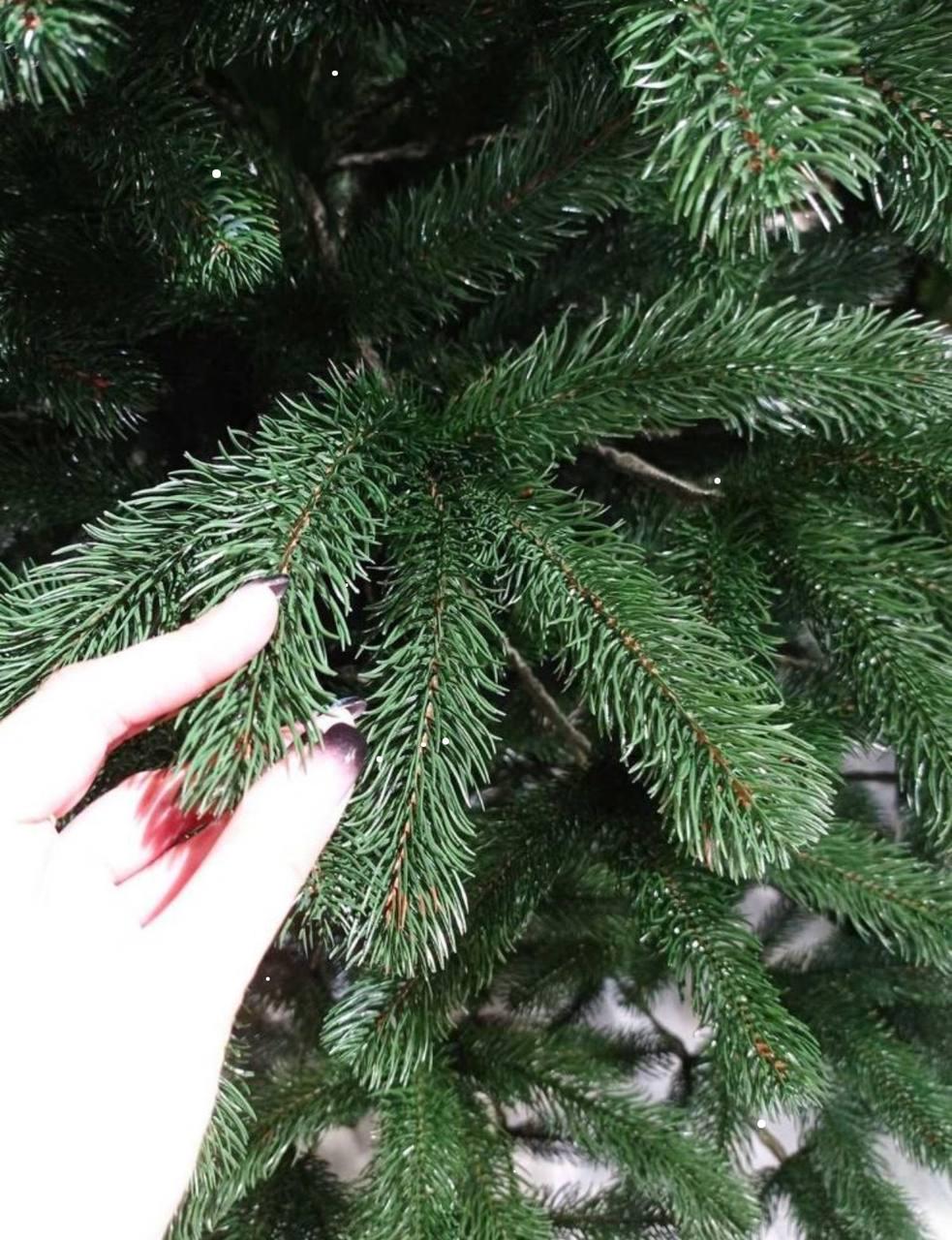 Штучна ялинка лита Президентська з металевою підставкою 2,50 м Зелений (NYT15108) - фото 4