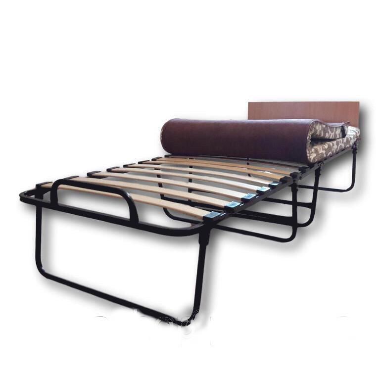 Раскладушка-кровать на ламелях с матрасом Венеция с изголовьем-полочкой 193х77 см (676729102) - фото 2 Раскладушка-кровать на ламелях с матрасом Венеция с изголовьем-полочкой 193х77 см (676729102) - фото 2