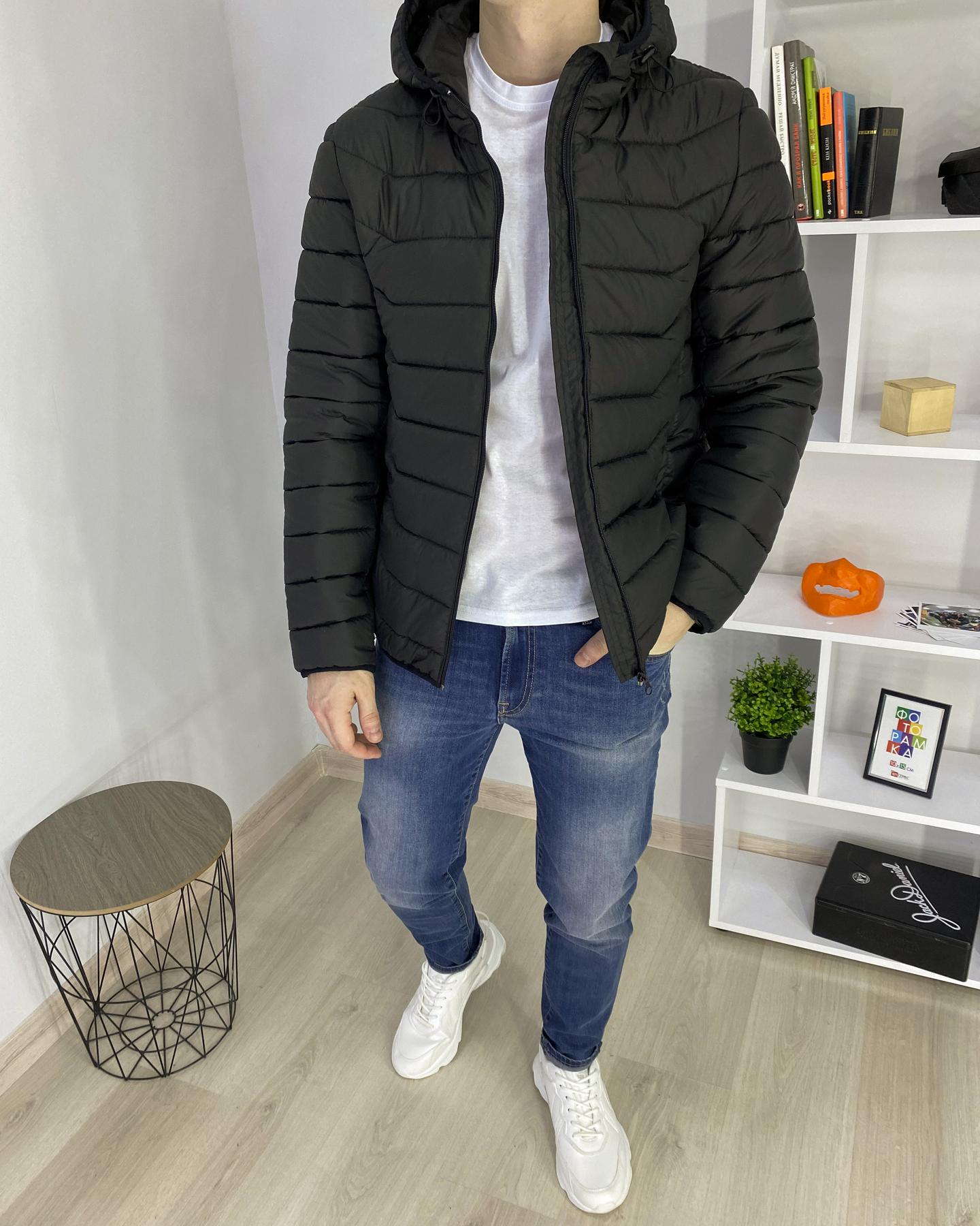 Куртка чоловіча James весняно-осіння S Чорний (26478)