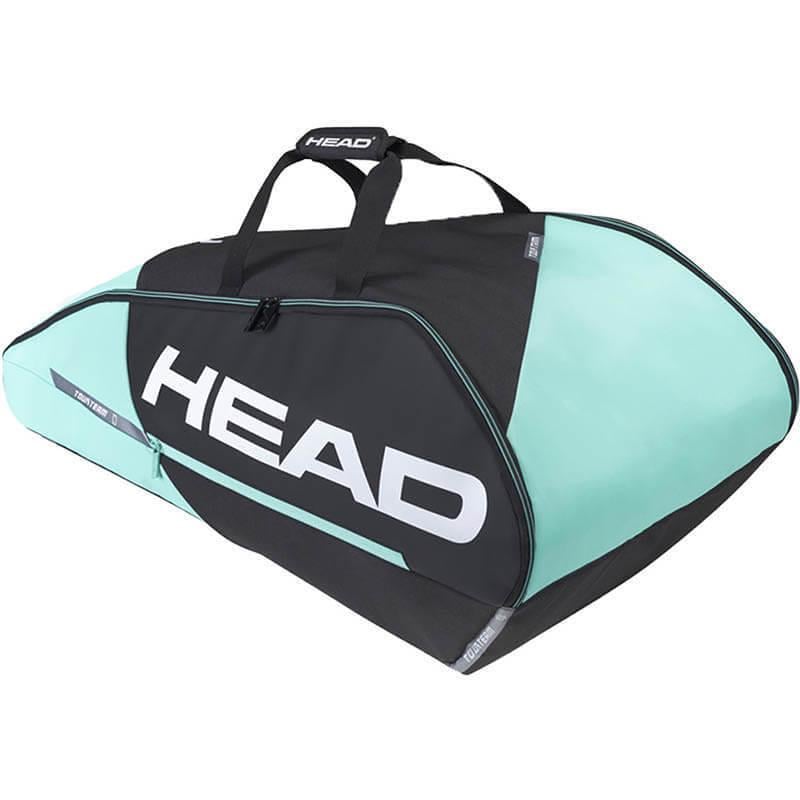 Спортивна сумка для тенісу Head Tour Team 9R Black/Mint (724794218761)