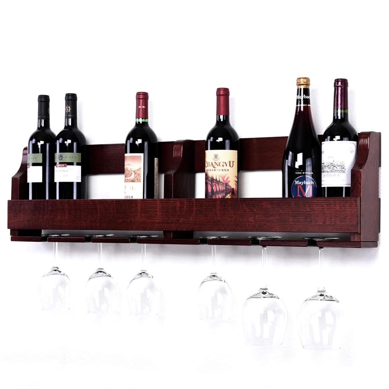 Полка для вина настенная из дерева Химедзи Савоярди (ПНК-001515)