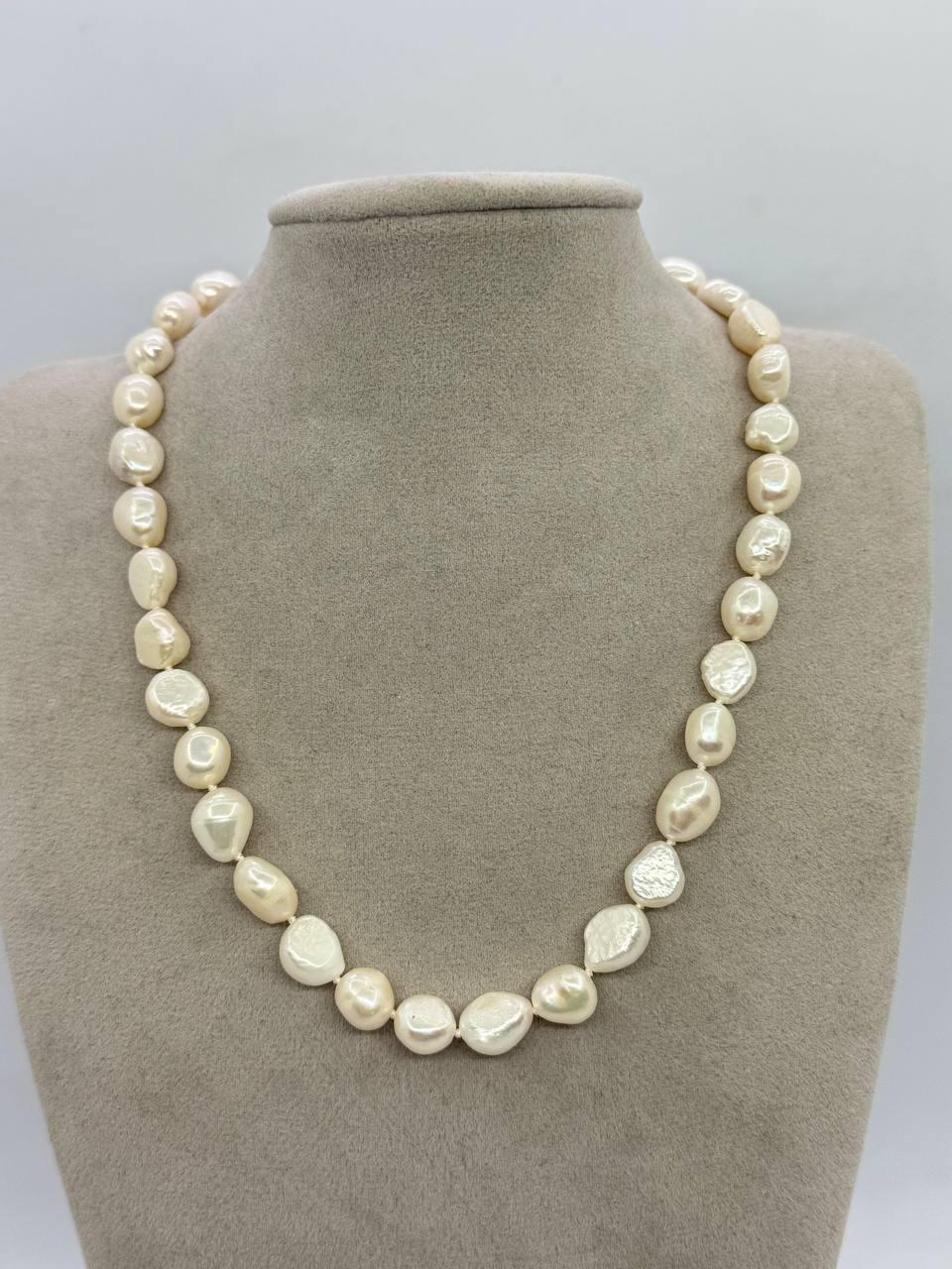 Бусы из жемчуга 40 см Белый (12440)