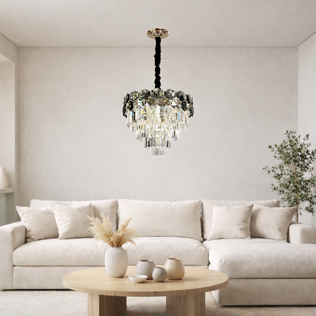 Люстра Crystal Noir на 12 ламп E14 220V без ламп в комплекте (20144/600)