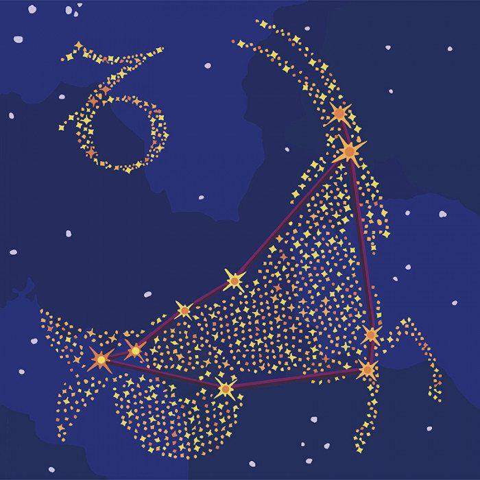 Картина по номерам Идейка Звездный знак/Козерог 50х50 см (KH9510)