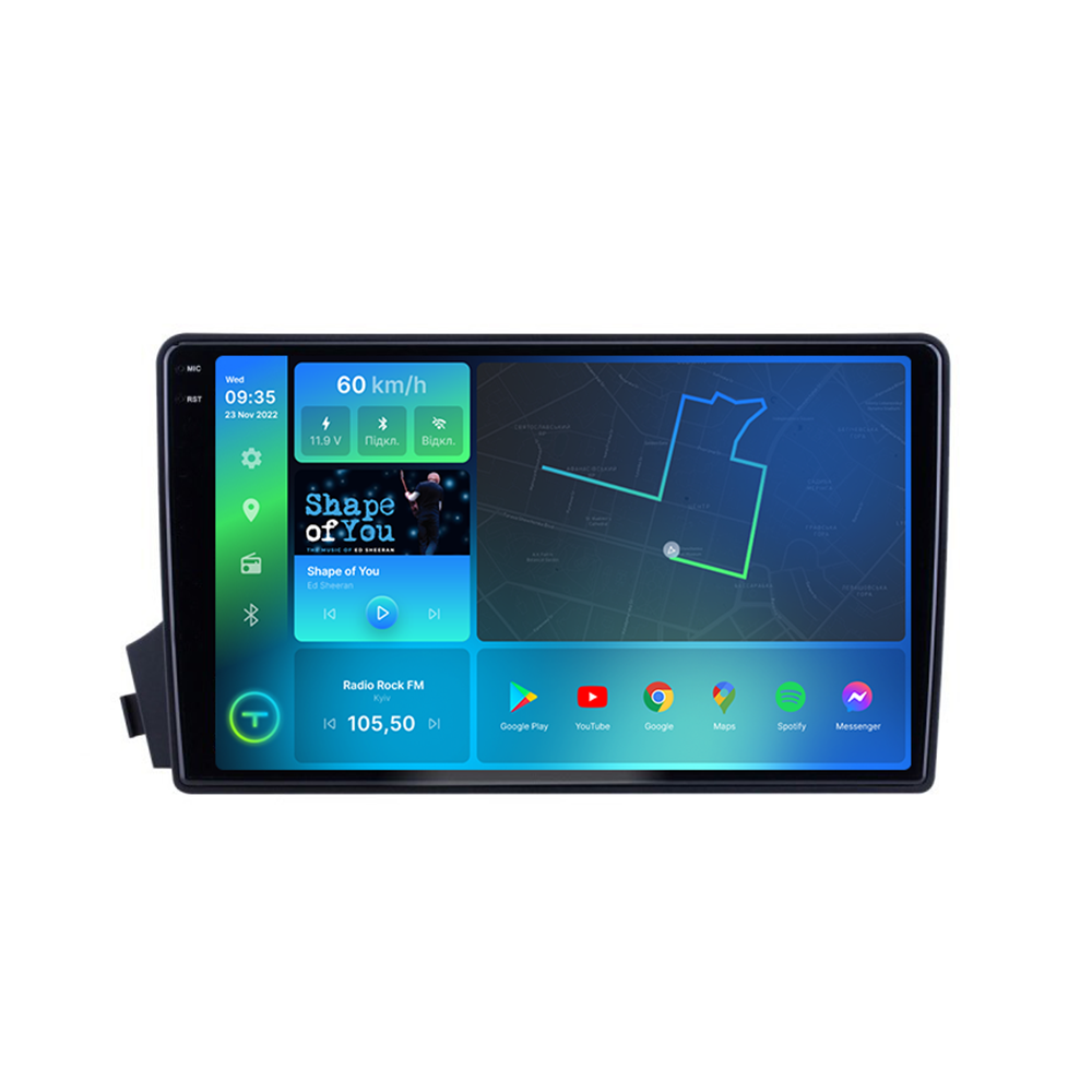 Автомагнитола штатная Torssen 2K F9464 для SsangYong Action 2005-2013 г. 4G/Carplay/DSP 4/64 GB 9" (202300360)