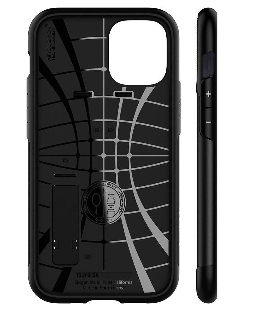 Чехол противоударный с подставкой Spigen Slim Armor ACS01545 для Iphone 12 Mini (5.4") Black