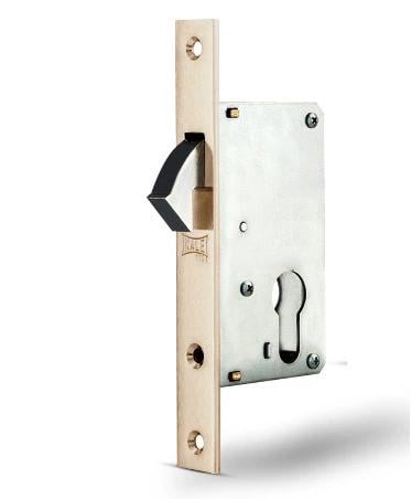 Замок-краб для раздвижных дверей KALE 201 В 40 мм Никель (201/40-СР)