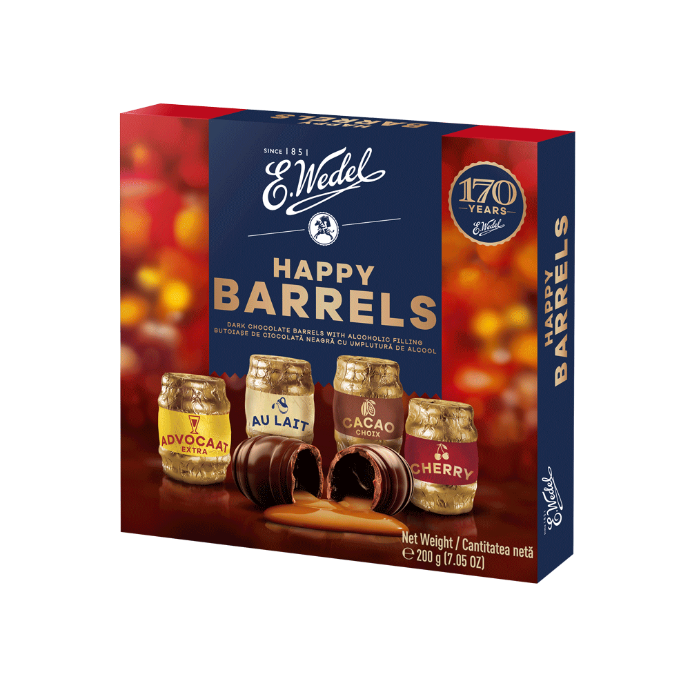 Цукерки E.Wedel Happy Barrels класичні 200 г (23296069)