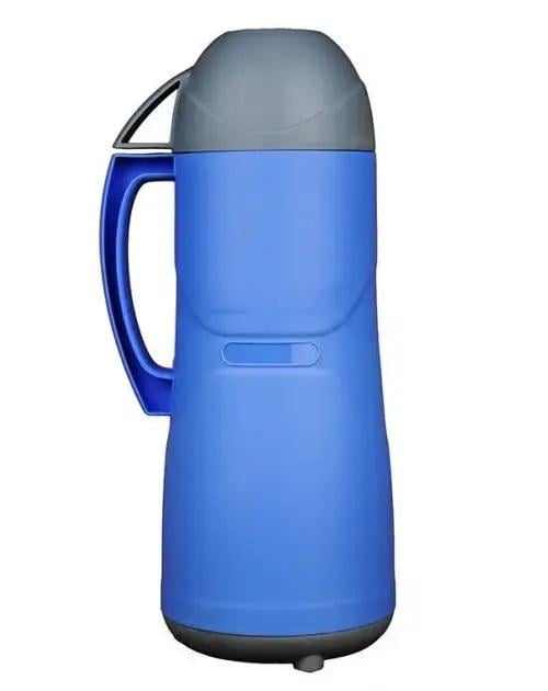 Термос Stenson зі скляною колбою/кришка-чашка 1,8 л Blue (31307)