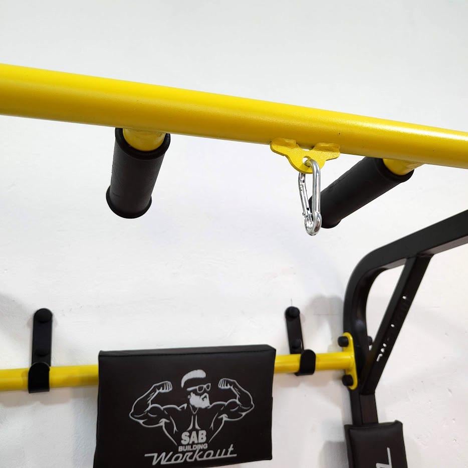 Турнік-бруси SAB Workout WО настінний розбірний з адаптивною спинкою для преса (0081) - фото 6