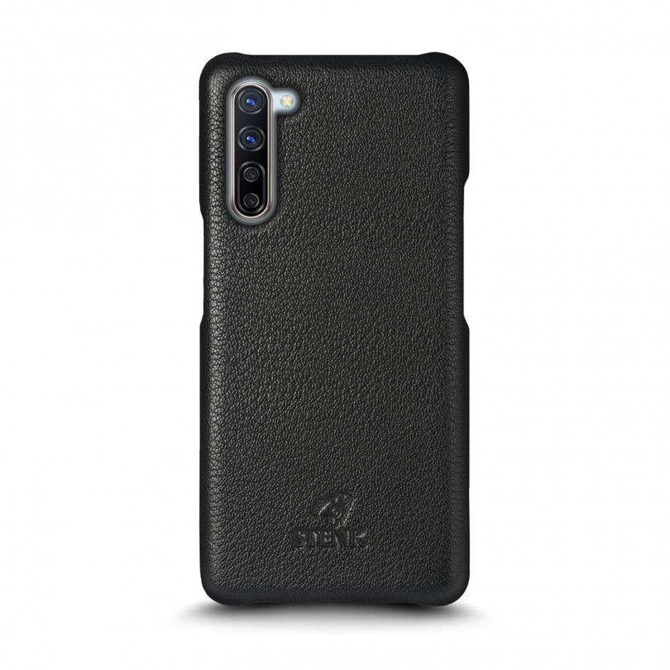 Кожаная накладка Stenk Cover для OPPO Find X2 Lite Черный (69370)