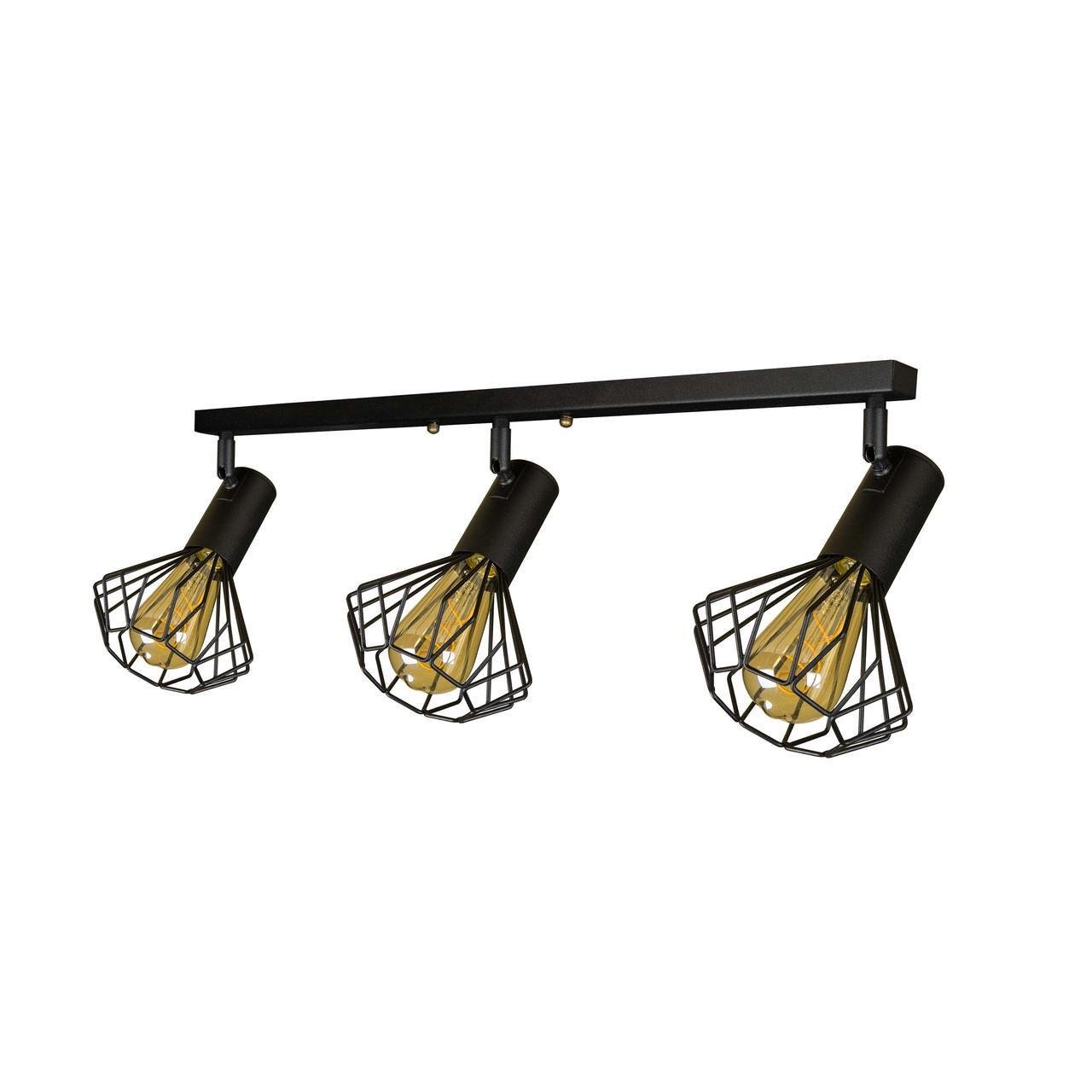 Спот MSK ELECTRIC Diadem под три лампы Е27 Черный (NL 22151-3) - фото 2