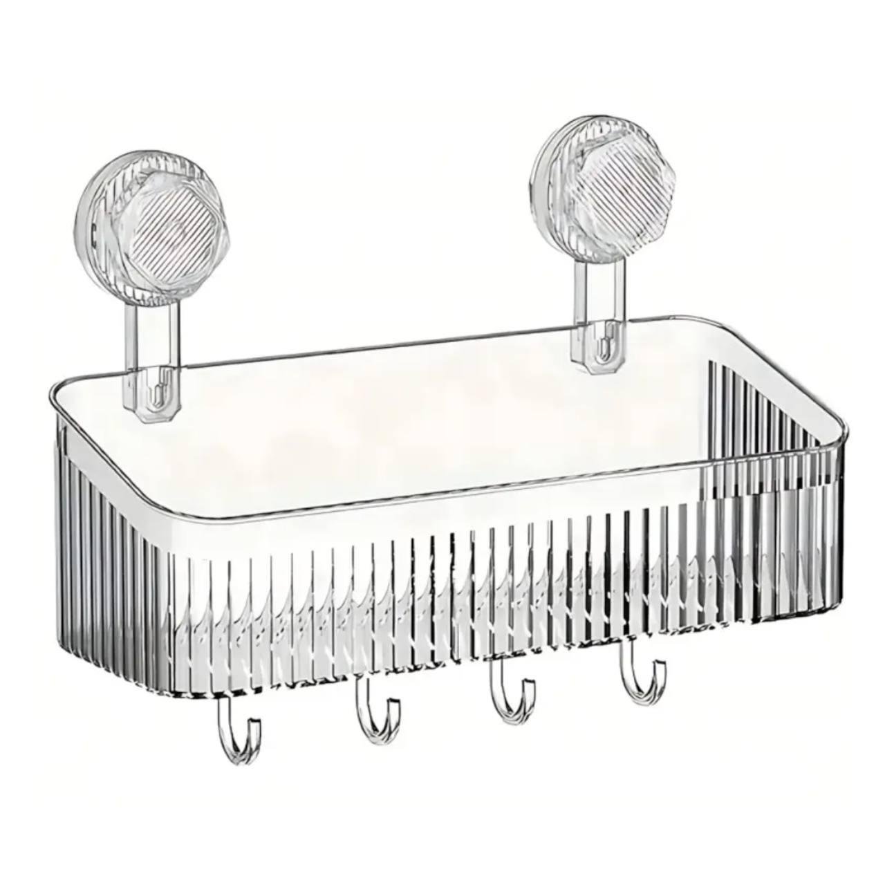 Полка-органайзер для ванной комнаты на присосках (016b1f48) Полка-органайзер для ванной комнаты на присосках (016b1f48)