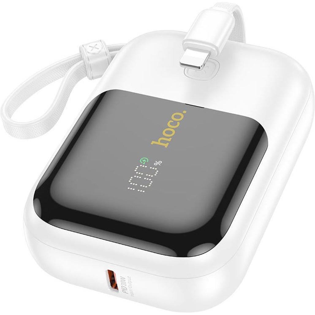 Зовнішній акумулятор Hoco Q20 Fountain 10000 mAh 22,5W White