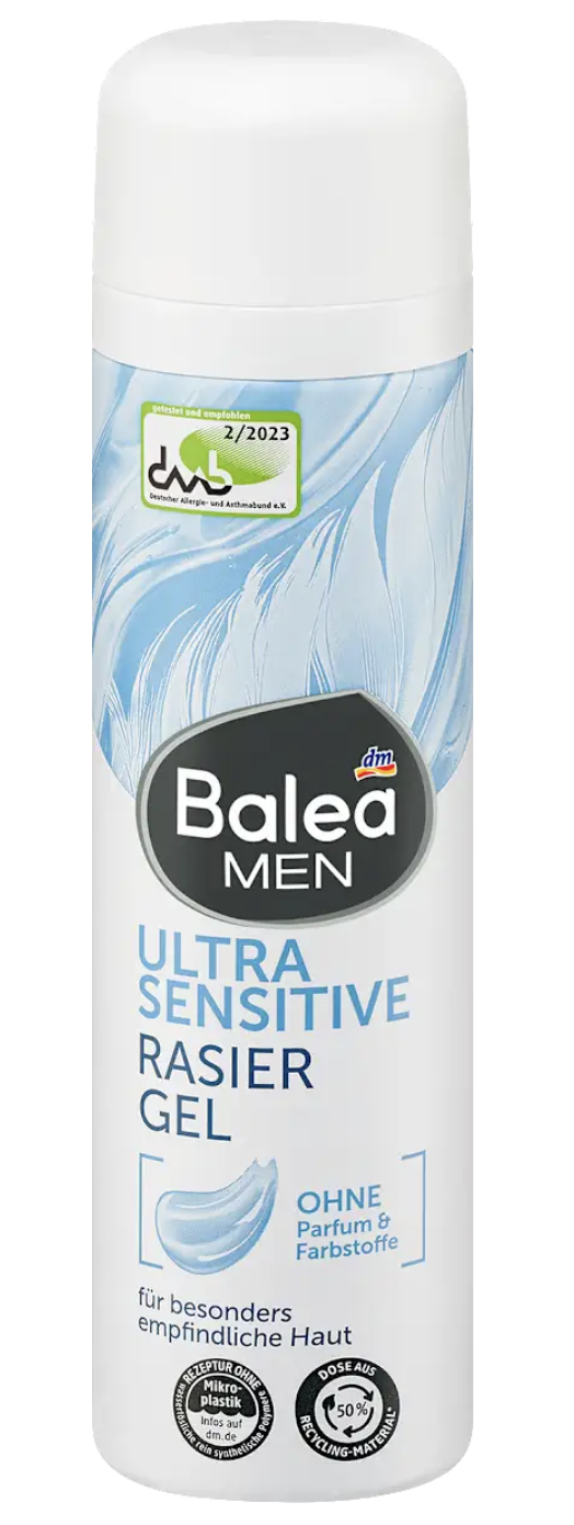 Гель для гоління Balea Ultra Sensitive 200 мл (4067796065848)