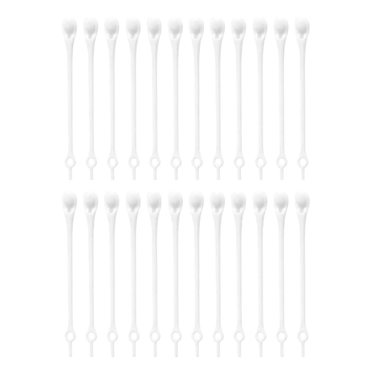 Шнурки силиконовые LopiLocks для обуви без завязывания 24 шт. Белый (1428)